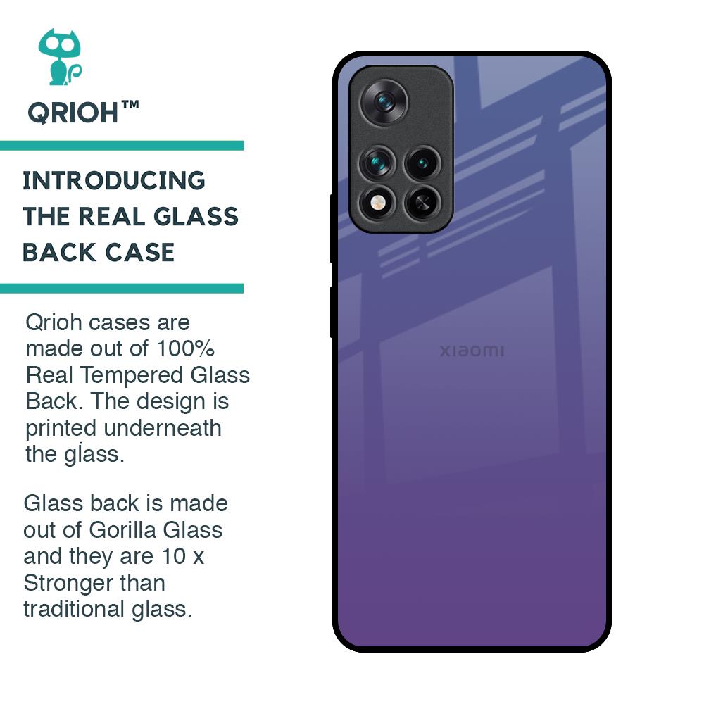 Indigo Pastel Glass Case For Mi 11i
