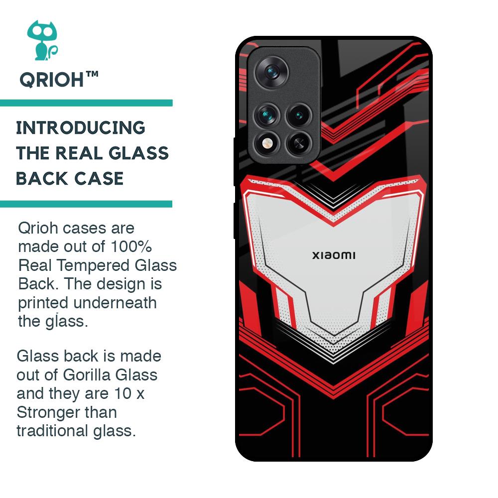 Quantum Suit Glass Case For Mi 11i