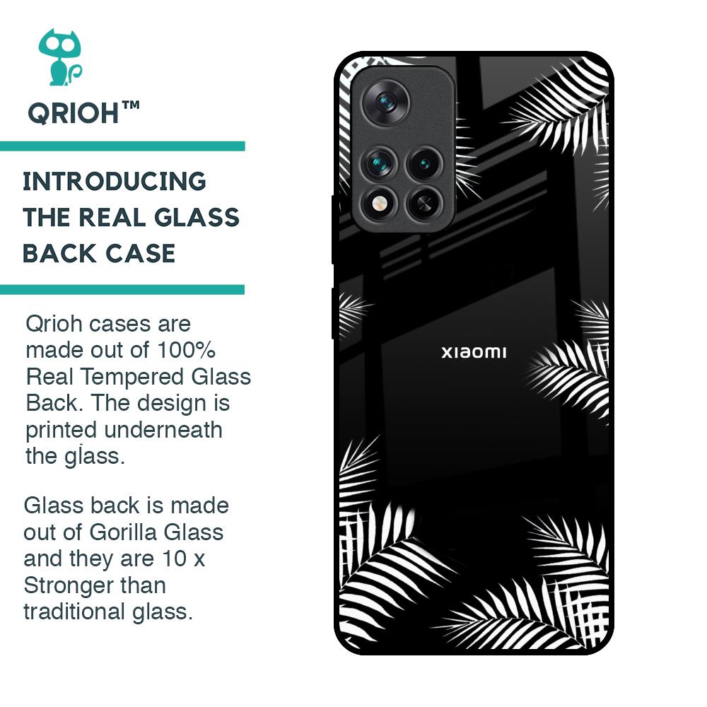 Zealand Fern Design Glass Case For Mi 11i