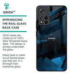 Polygonal Blue Box Glass Case For Mi 11i