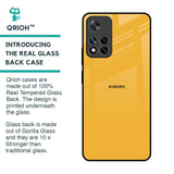 Fluorescent Yellow Glass case for Mi 11i