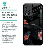 Tropical Art Flower Glass Case for Mi 11i