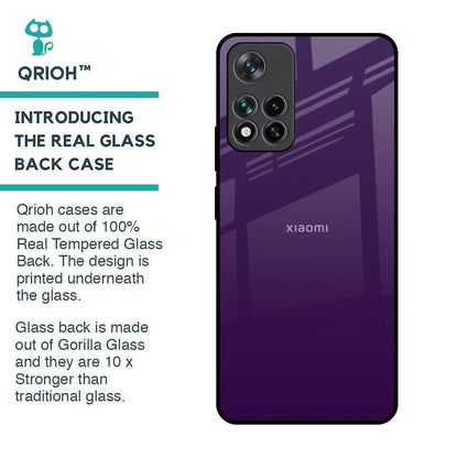 Dark Purple Glass Case for Mi 11i