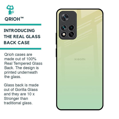 Mint Green Gradient Glass Case for Mi 11i