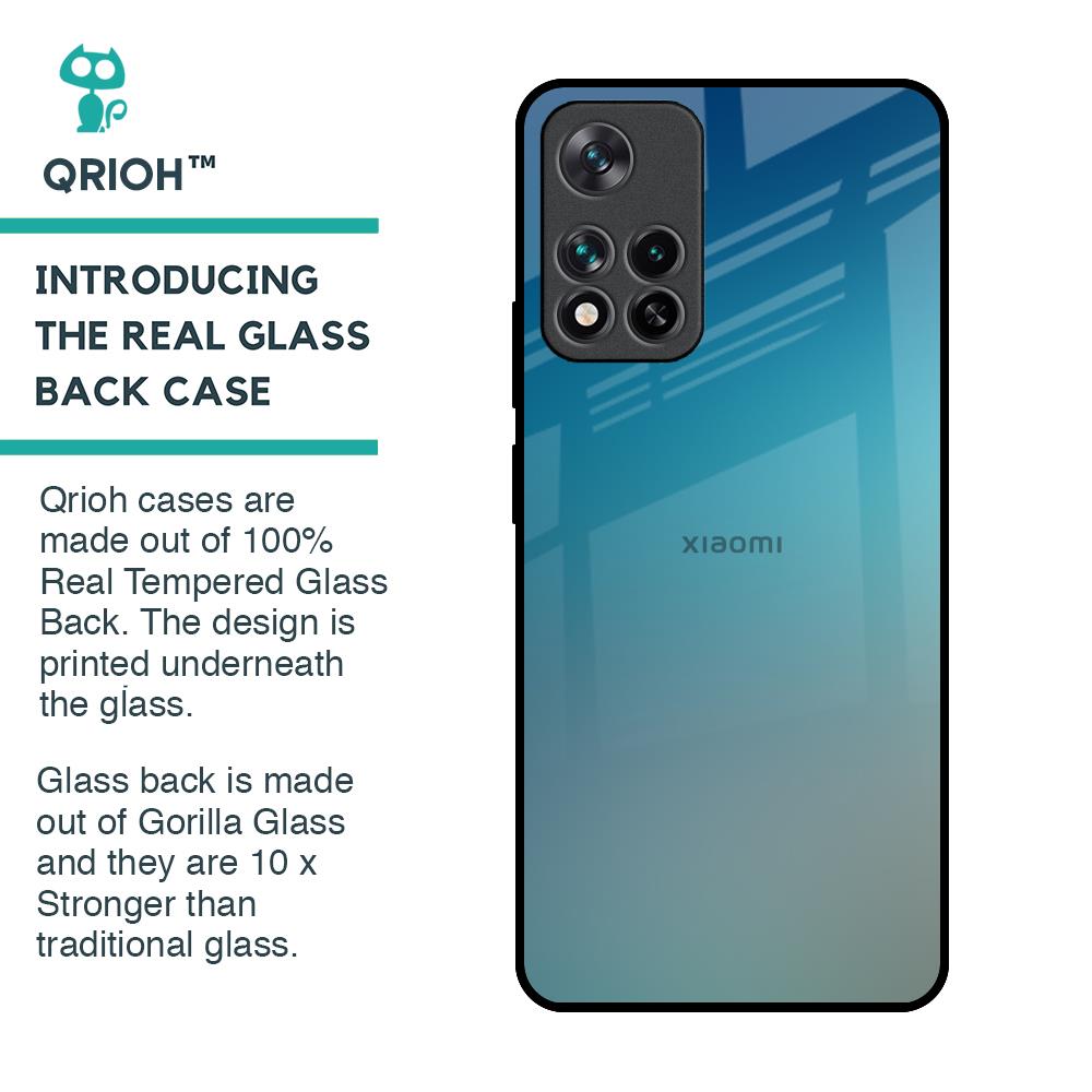 Sea Theme Gradient Glass Case for Mi 11i