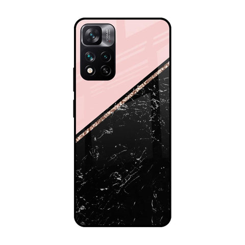 Marble Texture Pink Mi 11i Glass Cases & Covers Online