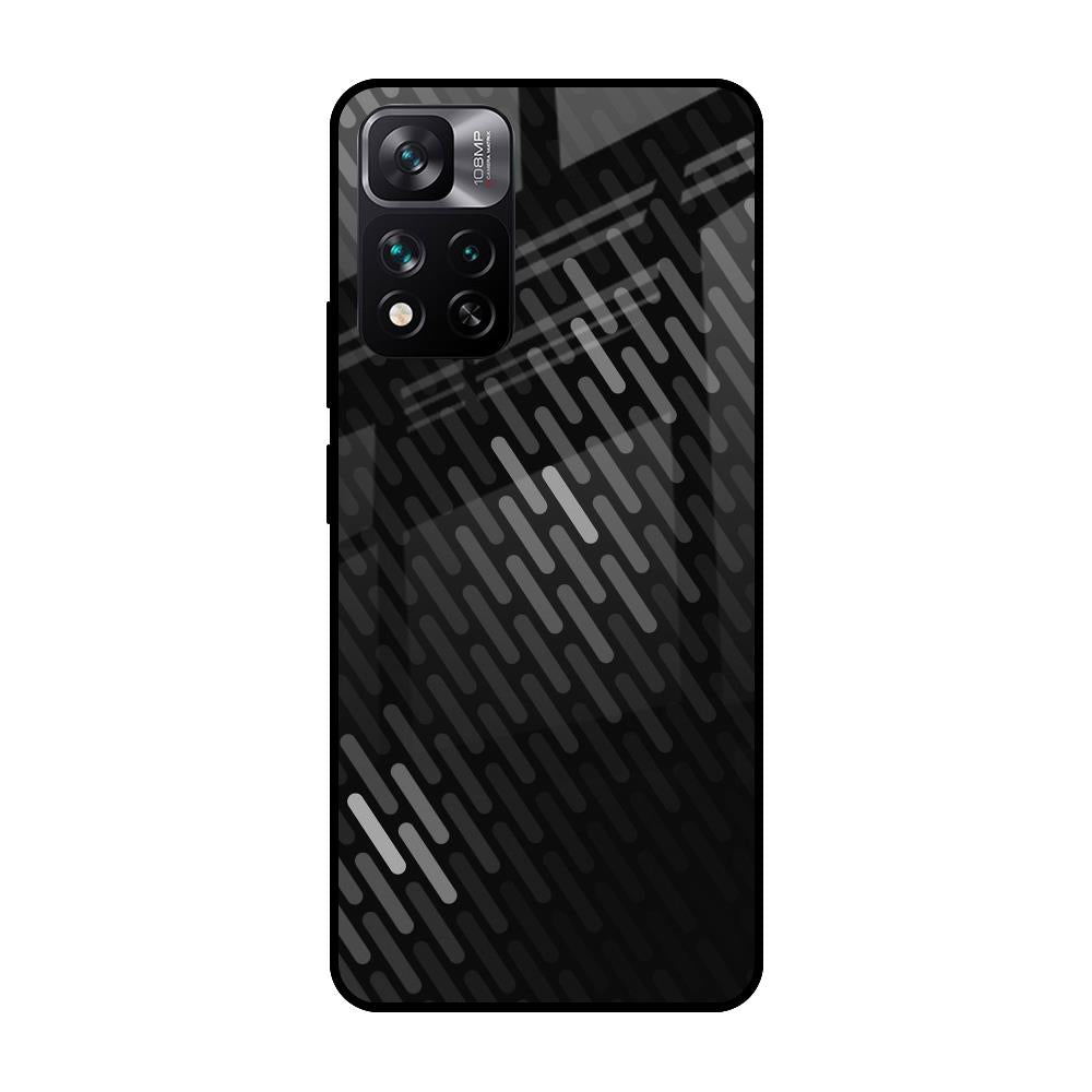 Dark Abstract Pattern Mi 11i Glass Cases & Covers Online