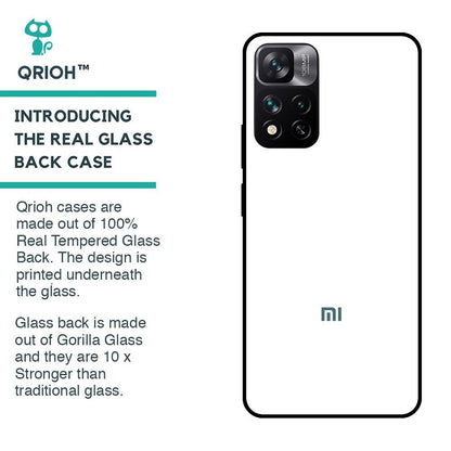 Arctic White Glass Case for Mi 11i