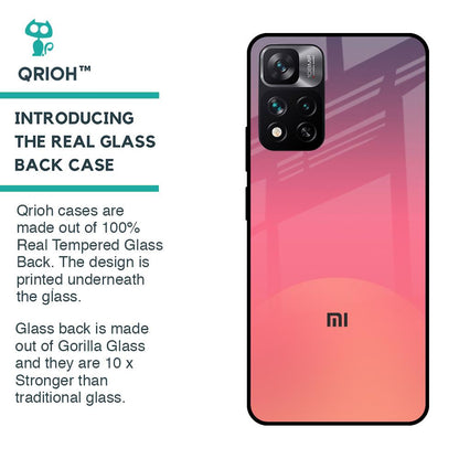 Sunset Orange Glass Case for Mi 11i