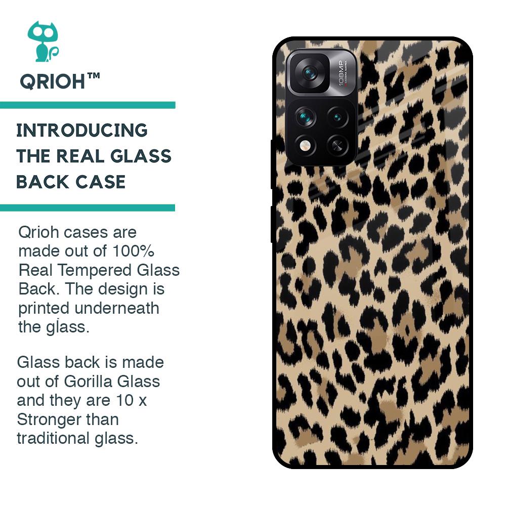Leopard Seamless Glass Case For Mi 11i