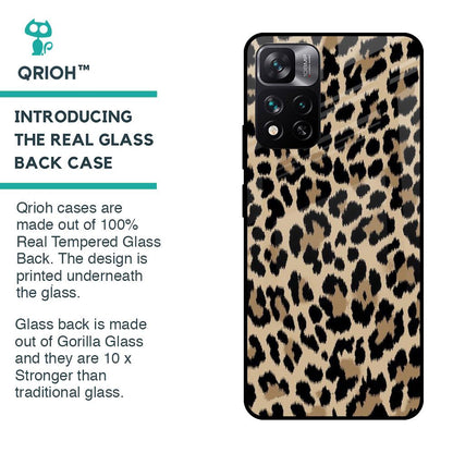 Leopard Seamless Glass Case For Mi 11i