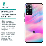 Colorful Waves Glass case for Mi 11i