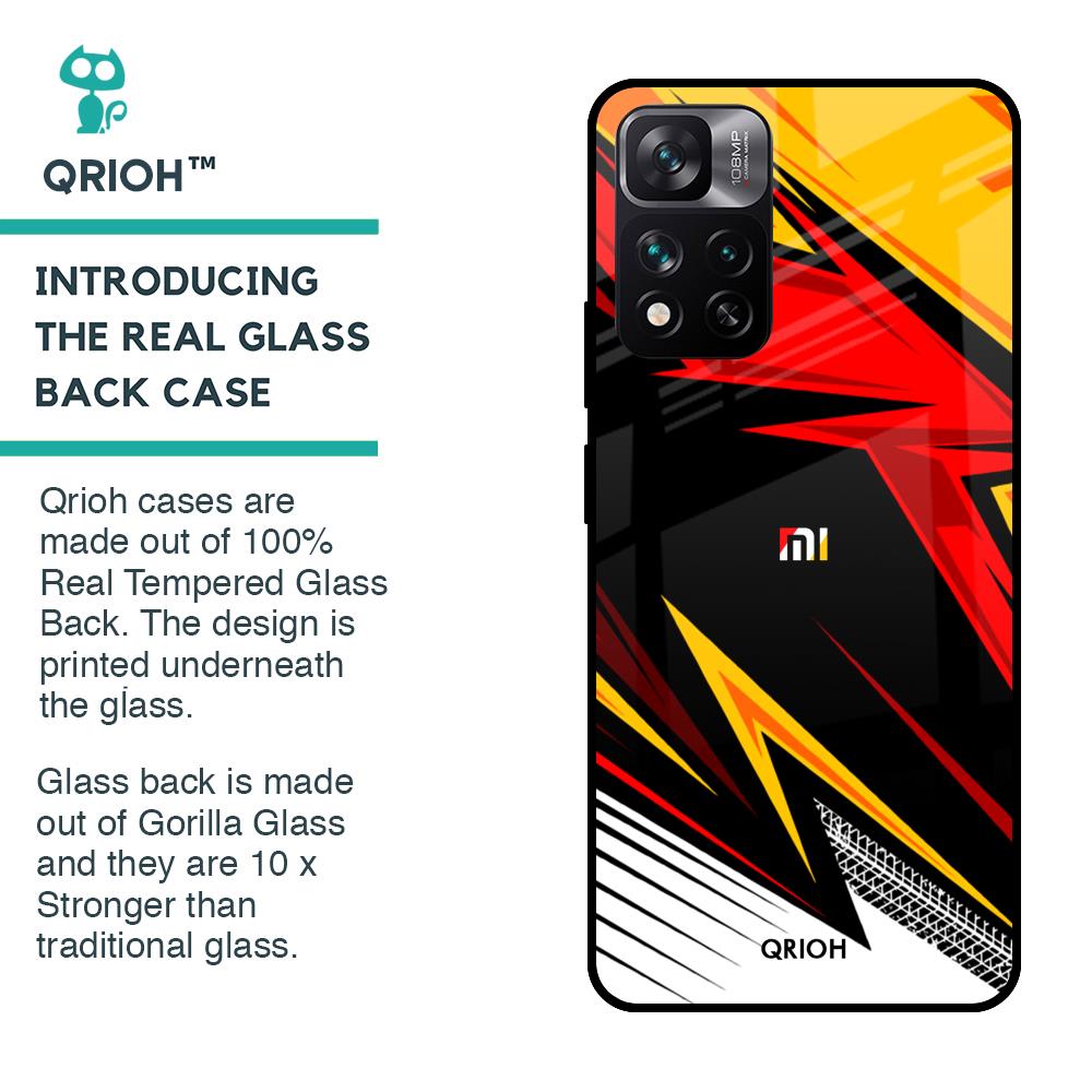 Race Jersey Pattern Glass Case For Mi 11i