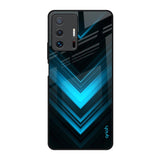 Vertical Blue Arrow Mi 11T Pro 5G Glass Back Cover Online