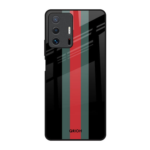 Vertical Stripes Mi 11T Pro 5G Glass Back Cover Online