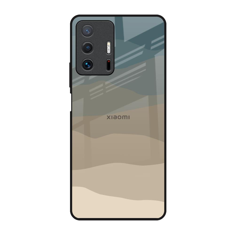 Abstract Mountain Pattern Mi 11T Pro 5G Glass Back Cover Online