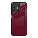Classic Burgundy Mi 11T Pro 5G Glass Back Cover Online