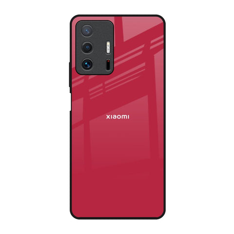 Solo Maroon Mi 11T Pro 5G Glass Back Cover Online