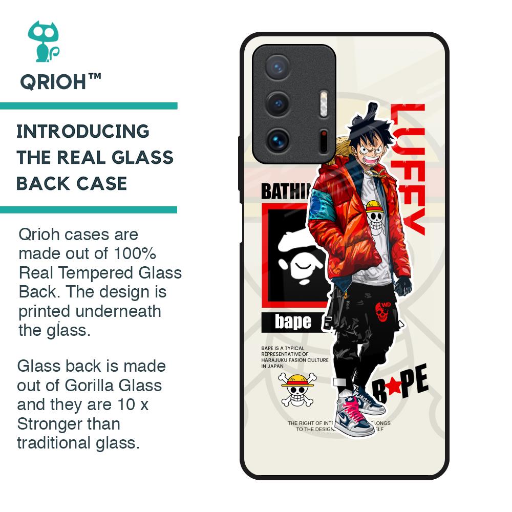 Bape Luffy Glass Case for Mi 11T Pro 5G