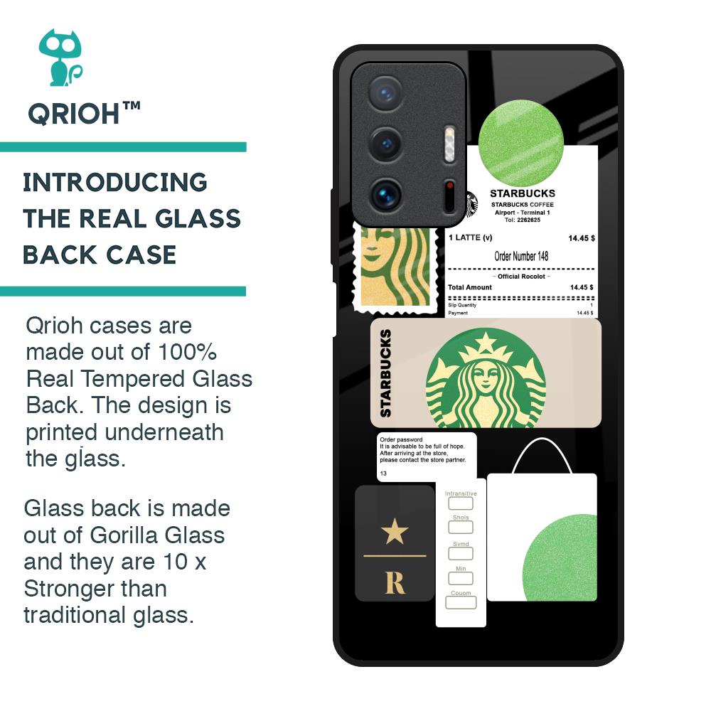 Coffee Latte Glass Case for Mi 11T Pro 5G