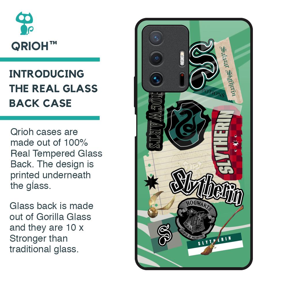 Slytherin Glass Case for Mi 11T Pro 5G