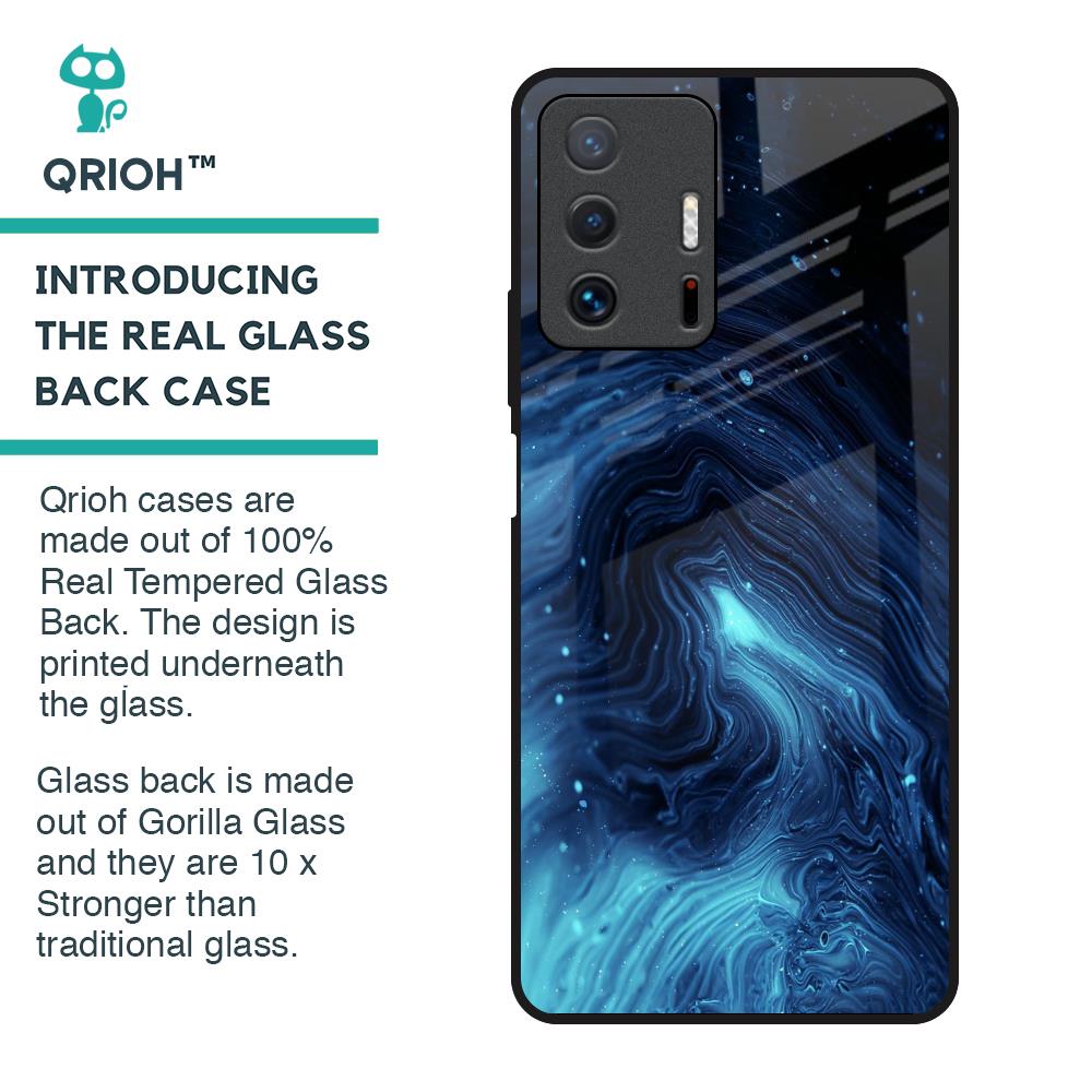 Dazzling Ocean Gradient Glass Case For Mi 11T Pro 5G