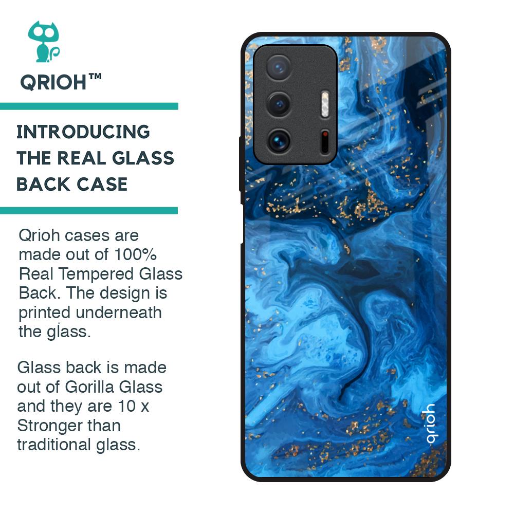 Gold Sprinkle Glass Case for Mi 11T Pro 5G