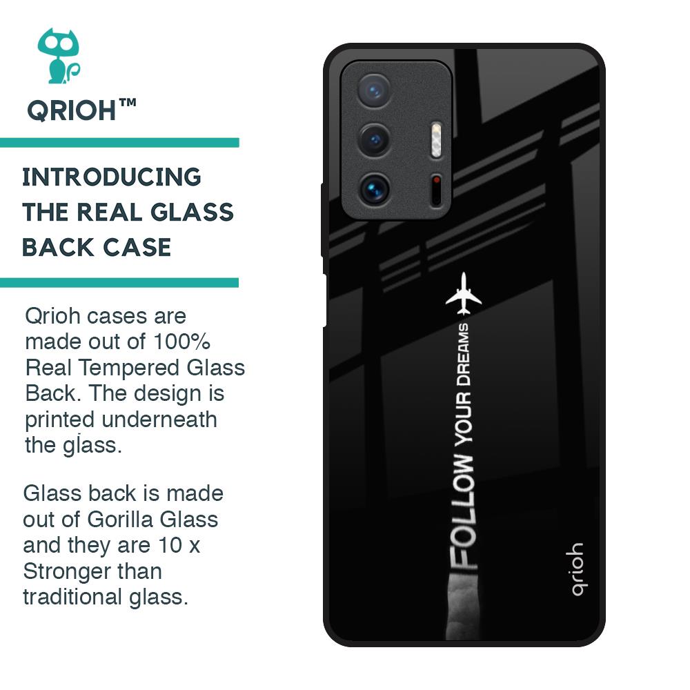 Follow Your Dreams Glass Case for Mi 11T Pro 5G