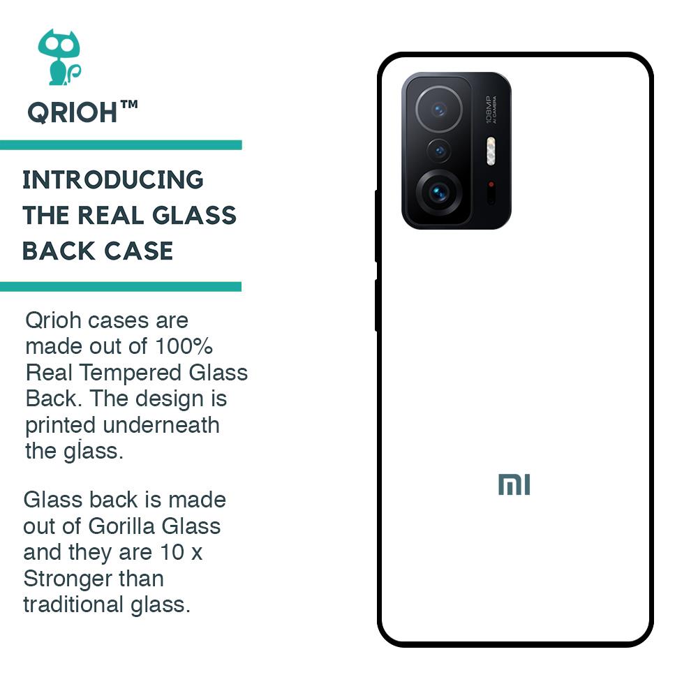 Arctic White Glass Case for Mi 11T Pro 5G