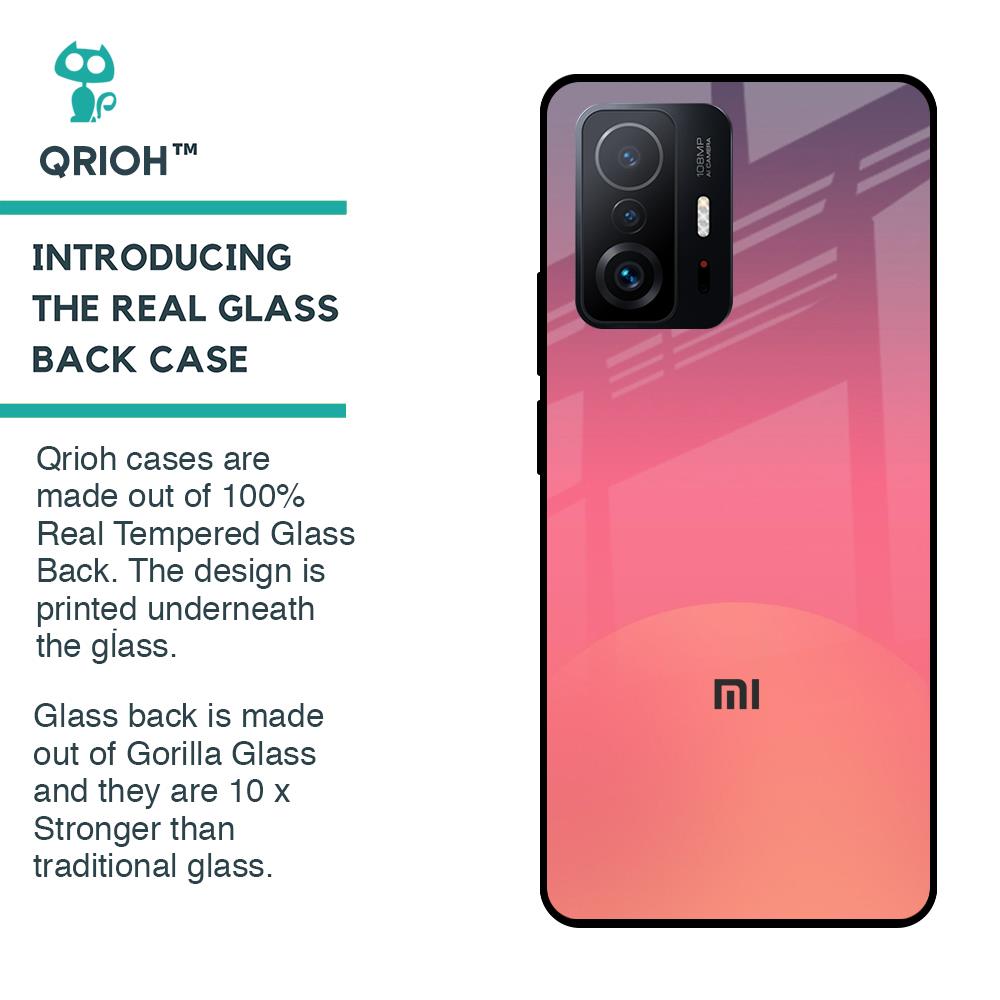 Sunset Orange Glass Case for Mi 11T Pro 5G