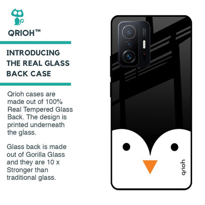 Cute Penguin Glass Case for Mi 11T Pro 5G