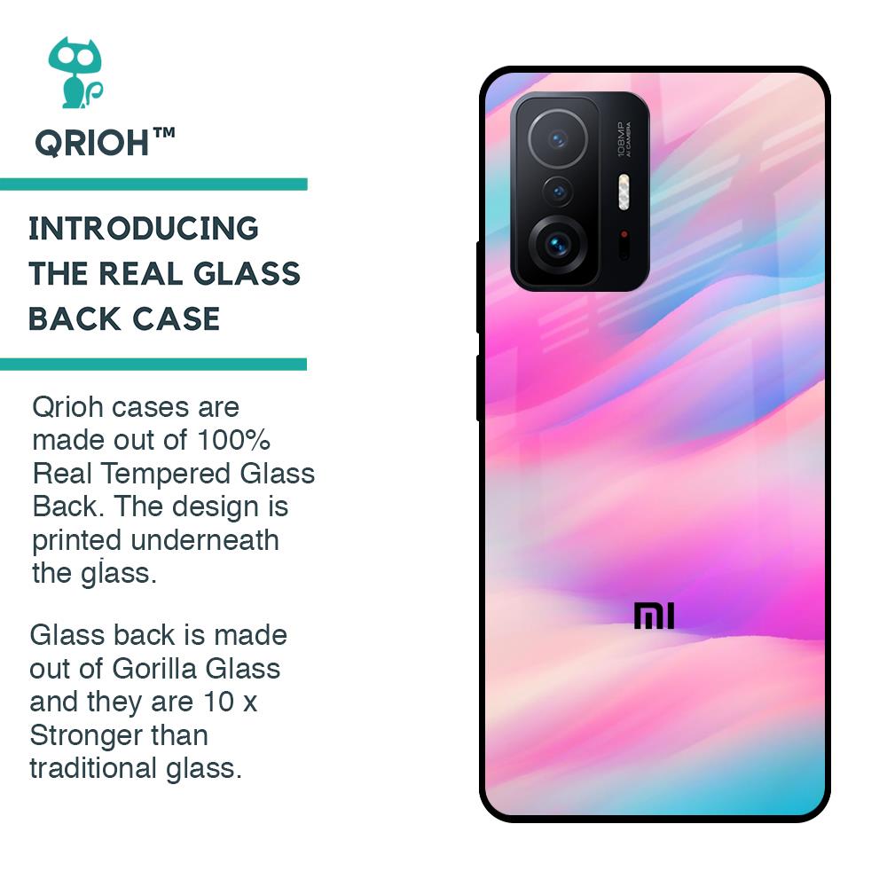 Colorful Waves Glass case for Mi 11T Pro 5G
