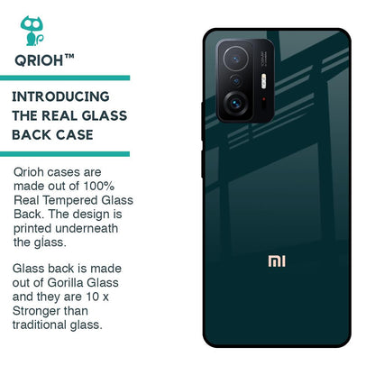 Hunter Green Glass Case For Mi 11T Pro 5G