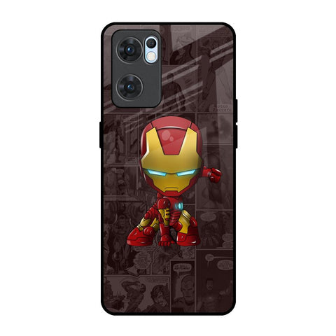 Angry Baby Super Hero Oppo Reno7 5G Glass Back Cover Online