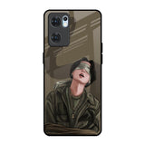 Blind Fold Oppo Reno7 5G Glass Back Cover Online