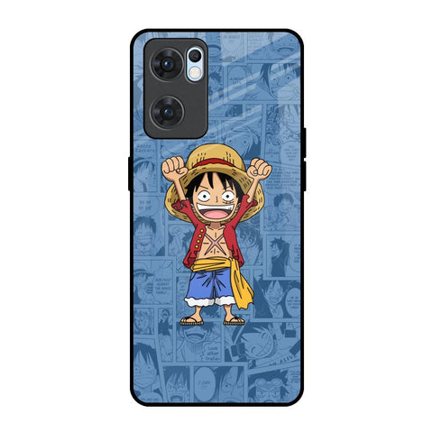 Chubby Anime Oppo Reno7 5G Glass Back Cover Online