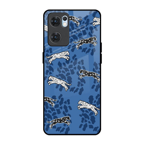 Blue Cheetah Oppo Reno7 5G Glass Back Cover Online