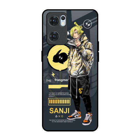 Cool Sanji Oppo Reno7 5G Glass Back Cover Online