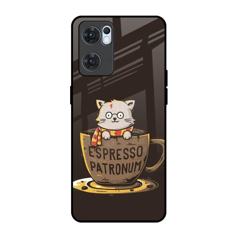 Tea With Kitty Oppo Reno7 5G Glass Back Cover Online