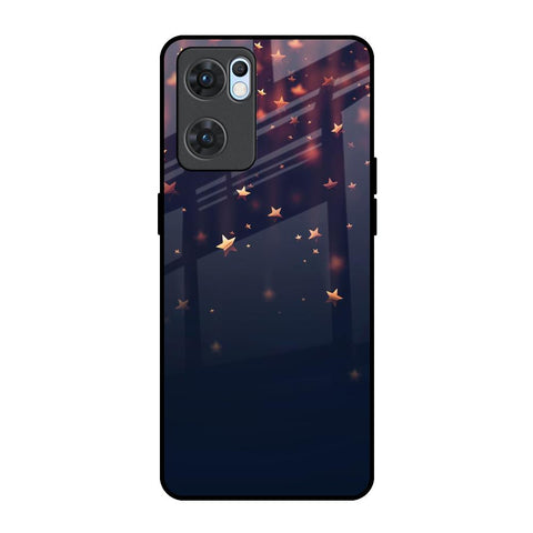Falling Stars Oppo Reno7 5G Glass Back Cover Online