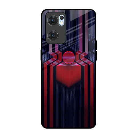 Super Art Logo Oppo Reno7 5G Glass Back Cover Online