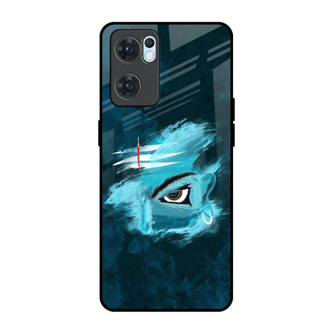 Power Of Trinetra Oppo Reno7 5G Glass Back Cover Online