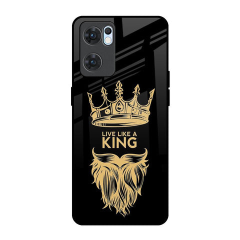 King Life Oppo Reno7 5G Glass Back Cover Online