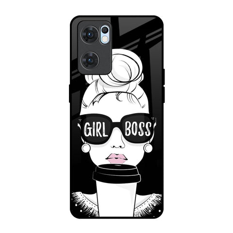 Girl Boss Oppo Reno7 5G Glass Back Cover Online