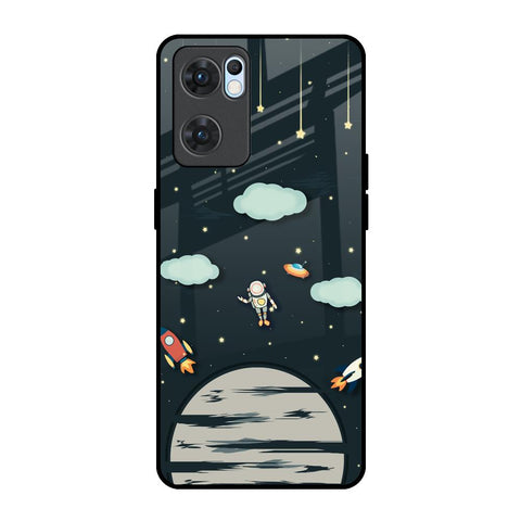 Astronaut Dream Oppo Reno7 5G Glass Back Cover Online