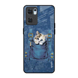 Kitty In Pocket Oppo Reno7 5G Glass Back Cover Online