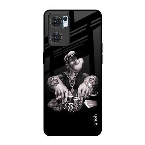 Gambling Problem Oppo Reno7 5G Glass Back Cover Online