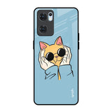 Adorable Cute Kitty Oppo Reno7 5G Glass Back Cover Online