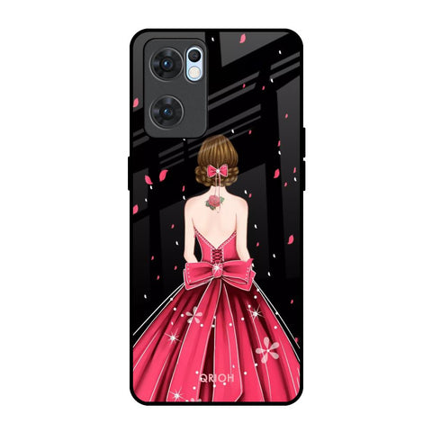 Fashion Princess Oppo Reno7 5G Glass Back Cover Online