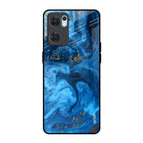 Gold Sprinkle Oppo Reno7 5G Glass Back Cover Online